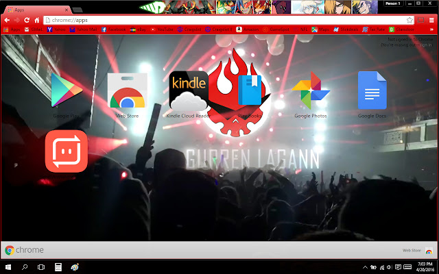 צוות Gurren Lagann מחנות האינטרנט של Chrome יופעל עם OffiDocs Chromium באינטרנט