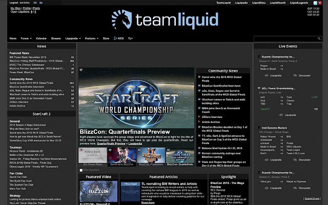 Teamliquid.net Dark Theme  from Chrome web store to be run with OffiDocs Chromium online