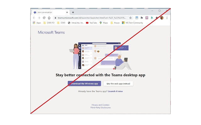 Teams and BlueJeans Closer  from Chrome web store to be run with OffiDocs Chromium online