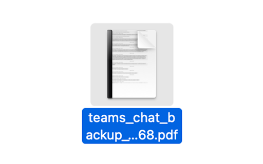 Teams Chat Backup  from Chrome web store to be run with OffiDocs Chromium online
