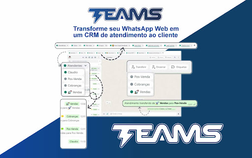 Teams CRM  from Chrome web store to be run with OffiDocs Chromium online