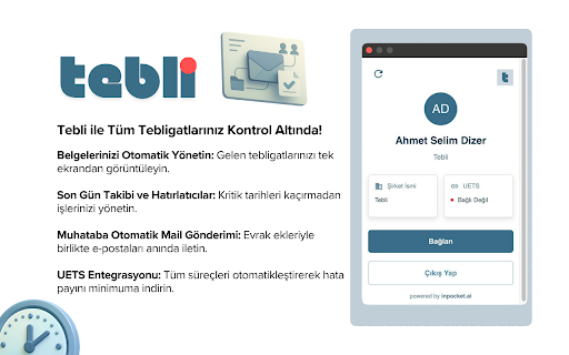 Tebli  from Chrome web store to be run with OffiDocs Chromium online