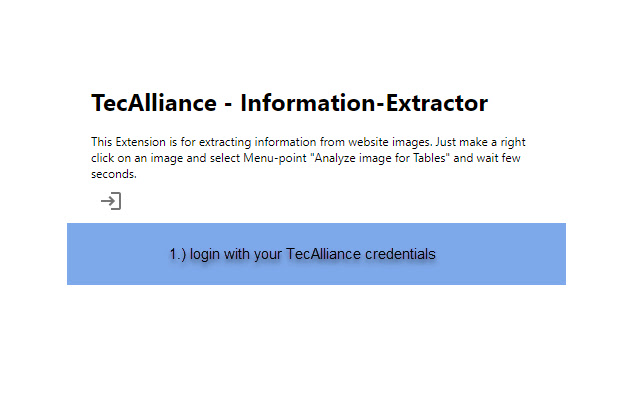 TecAlliance Information Extractor  from Chrome web store to be run with OffiDocs Chromium online