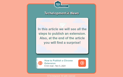 Techelopment  from Chrome web store to be run with OffiDocs Chromium online