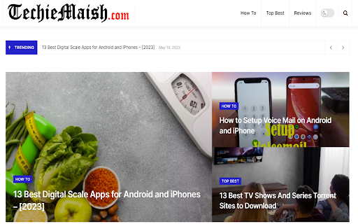 Techie Maish Blog Updates  from Chrome web store to be run with OffiDocs Chromium online