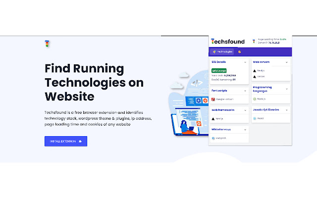 TechsFound  from Chrome web store to be run with OffiDocs Chromium online