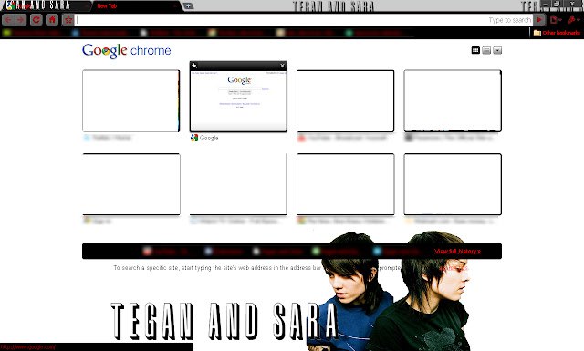 Tegan and Sara theme  from Chrome web store to be run with OffiDocs Chromium online