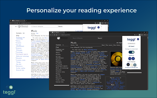 Teggl  from Chrome web store to be run with OffiDocs Chromium online