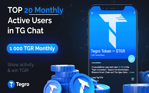 Tegro DeFi  Web3  from Chrome web store to be run with OffiDocs Chromium online