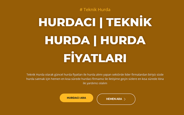 Teknik Hurda  from Chrome web store to be run with OffiDocs Chromium online