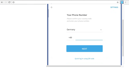 Telegram desktop online  from Chrome web store to be run with OffiDocs Chromium online