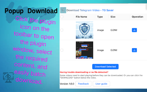 Telegram Private Video Downloader Telegram Saver  from Chrome web store to be run with OffiDocs Chromium online