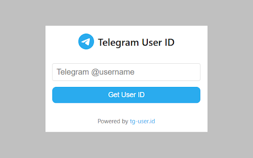 Telegram User ID  from Chrome web store to be run with OffiDocs Chromium online