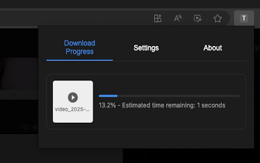 Telegram Video Downloader  from Chrome web store to be run with OffiDocs Chromium online