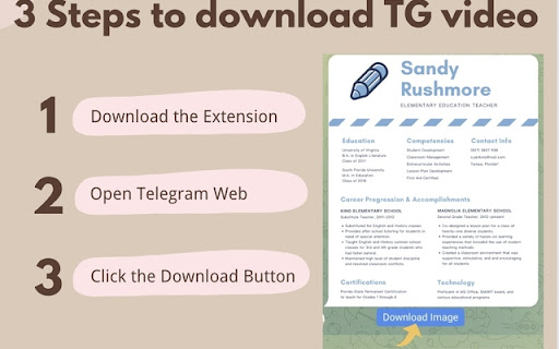 Telegram Video Downloader Free TG Downloader  from Chrome web store to be run with OffiDocs Chromium online