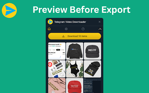 Telegram Video Downloader TG Downloader  from Chrome web store to be run with OffiDocs Chromium online