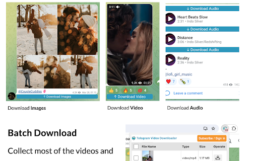 Telegram Video Downloader TVD  from Chrome web store to be run with OffiDocs Chromium online