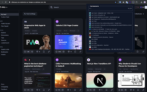Telescope Bookmarks  from Chrome web store to be run with OffiDocs Chromium online