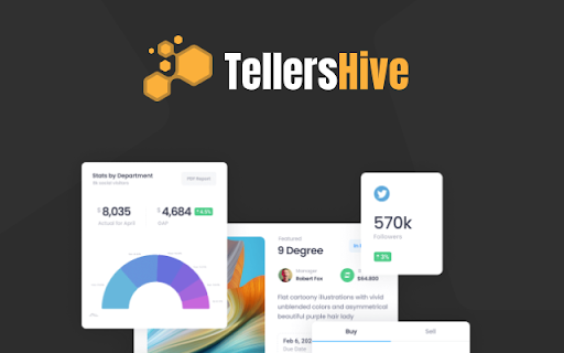 TellersHive Build your brand with personalized content.  from Chrome web store to be run with OffiDocs Chromium online