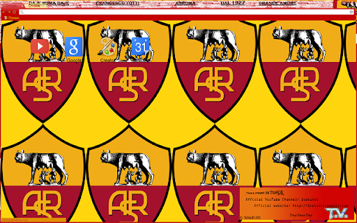 Tema Giallorosso per veri lupacchiotti 2013  from Chrome web store to be run with OffiDocs Chromium online
