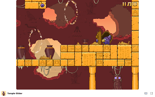 Temple Glider Game Soar through ancient tombs and avoid traps!  from Chrome web store to be run with OffiDocs Chromium online