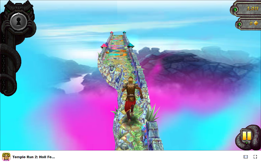 Temple Run 2: Holi Festival Game Escape through vibrant colorful temples  from Chrome web store to be run with OffiDocs Chromium online