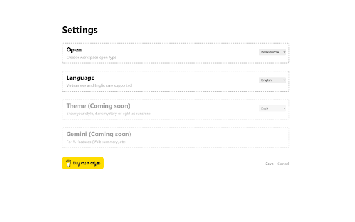 Temporary Workspace  from Chrome web store to be run with OffiDocs Chromium online