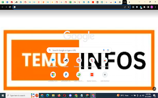Temuinfos Theme  from Chrome web store to be run with OffiDocs Chromium online