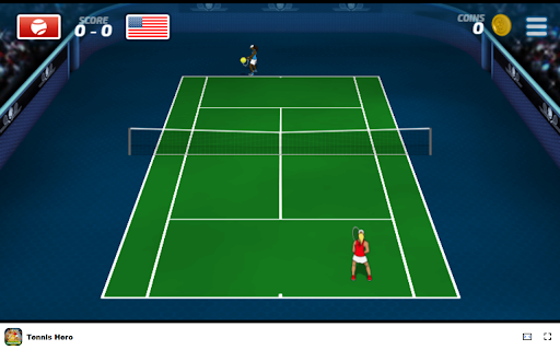 Tennis Hero Game Choose your character and aim for gold!  from Chrome web store to be run with OffiDocs Chromium online