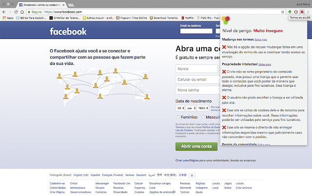 Termos de abUSO  from Chrome web store to be run with OffiDocs Chromium online
