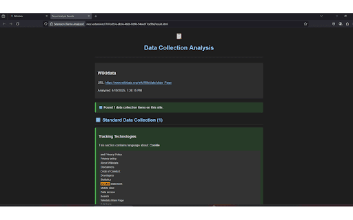 Terms Analyzer  from Chrome web store to be run with OffiDocs Chromium online