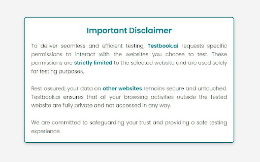 Testbook AI Powered Automated Testing  from Chrome web store to be run with OffiDocs Chromium online