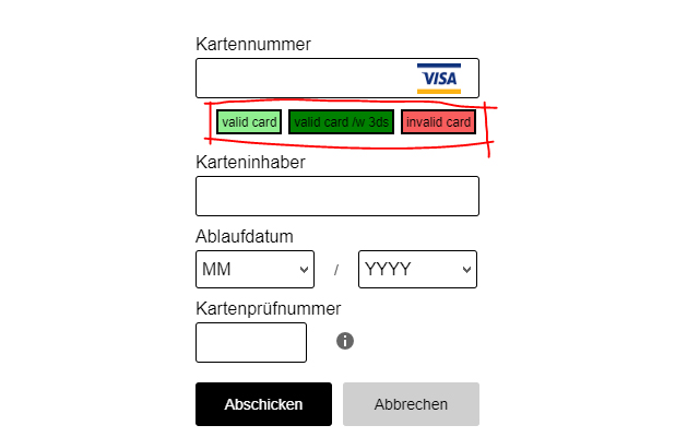 Test CreditCards for PostFinance FlexCheckout  from Chrome web store to be run with OffiDocs Chromium online