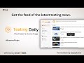 Testing Daily | The Testers Home Page  from Chrome web store to be run with OffiDocs Chromium online