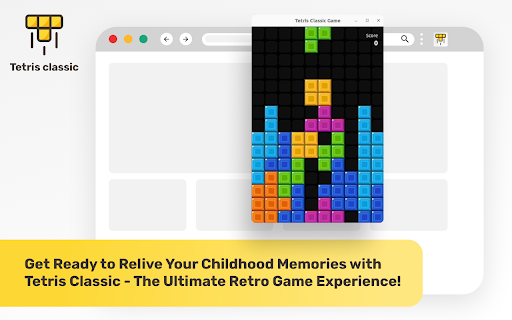 Tetris Classic  from Chrome web store to be run with OffiDocs Chromium online