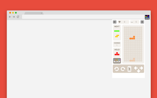 Tetris Falling Block  from Chrome web store to be run with OffiDocs Chromium online
