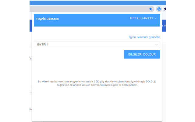 Teşvik Uzmanı SGK Form Doldurucu  from Chrome web store to be run with OffiDocs Chromium online