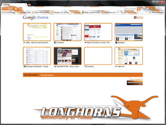 Texas Longhorns Small  from Chrome web store to be run with OffiDocs Chromium online