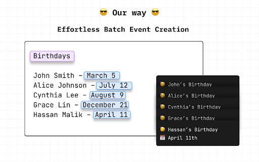 Text 2 ICS Extension  from Chrome web store to be run with OffiDocs Chromium online