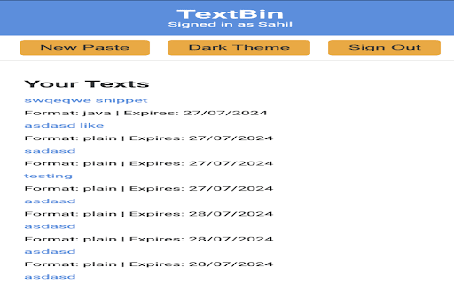 TextBin Extension  from Chrome web store to be run with OffiDocs Chromium online