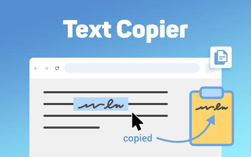 Text Copier  from Chrome web store to be run with OffiDocs Chromium online