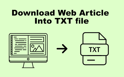 Text Downloader  from Chrome web store to be run with OffiDocs Chromium online