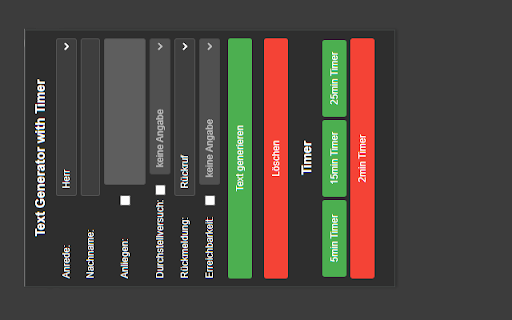 Text Generator with Timer  from Chrome web store to be run with OffiDocs Chromium online