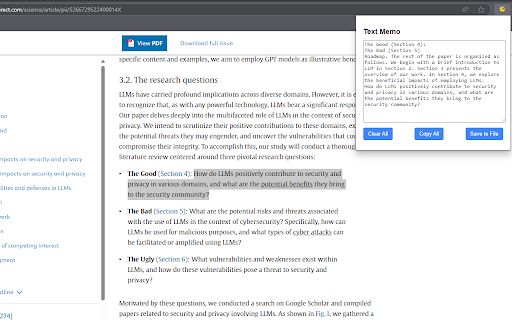 Text Memo  from Chrome web store to be run with OffiDocs Chromium online