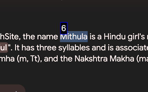 Text Numerology Reader  from Chrome web store to be run with OffiDocs Chromium online