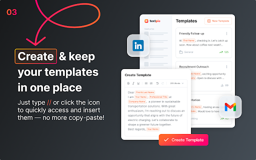 TextPie Text Expander and Canned Responses  from Chrome web store to be run with OffiDocs Chromium online