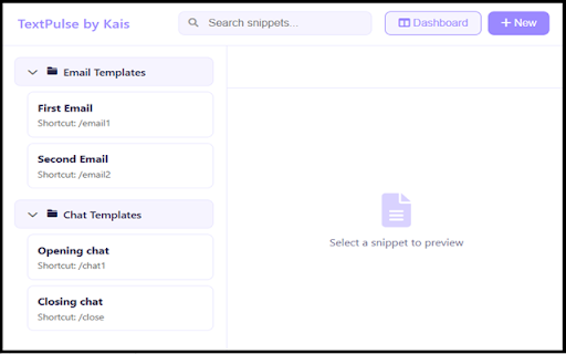 TextPulse by Kais  from Chrome web store to be run with OffiDocs Chromium online