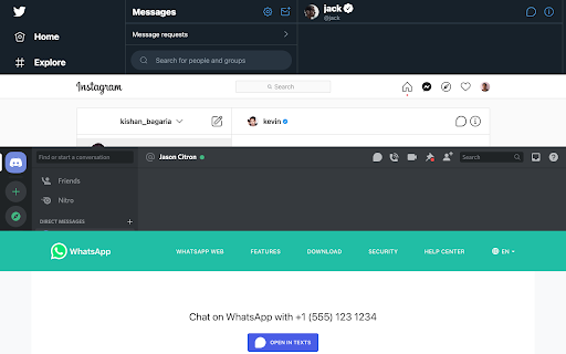Texts.com  from Chrome web store to be run with OffiDocs Chromium online