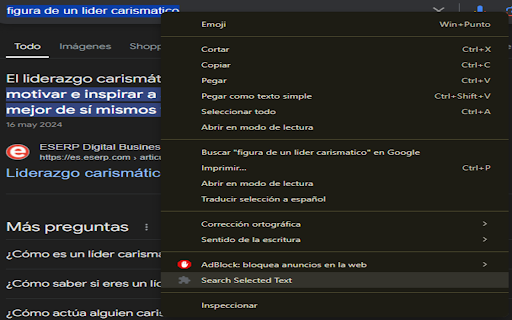 Text Selected  from Chrome web store to be run with OffiDocs Chromium online