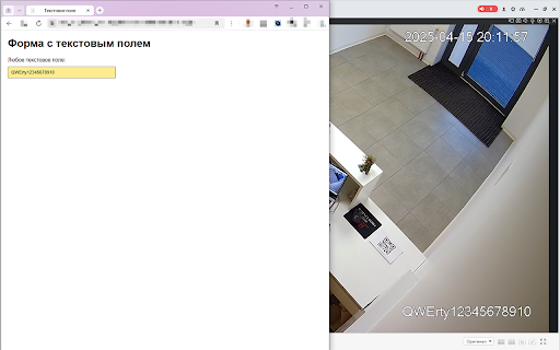 TextToCam  from Chrome web store to be run with OffiDocs Chromium online